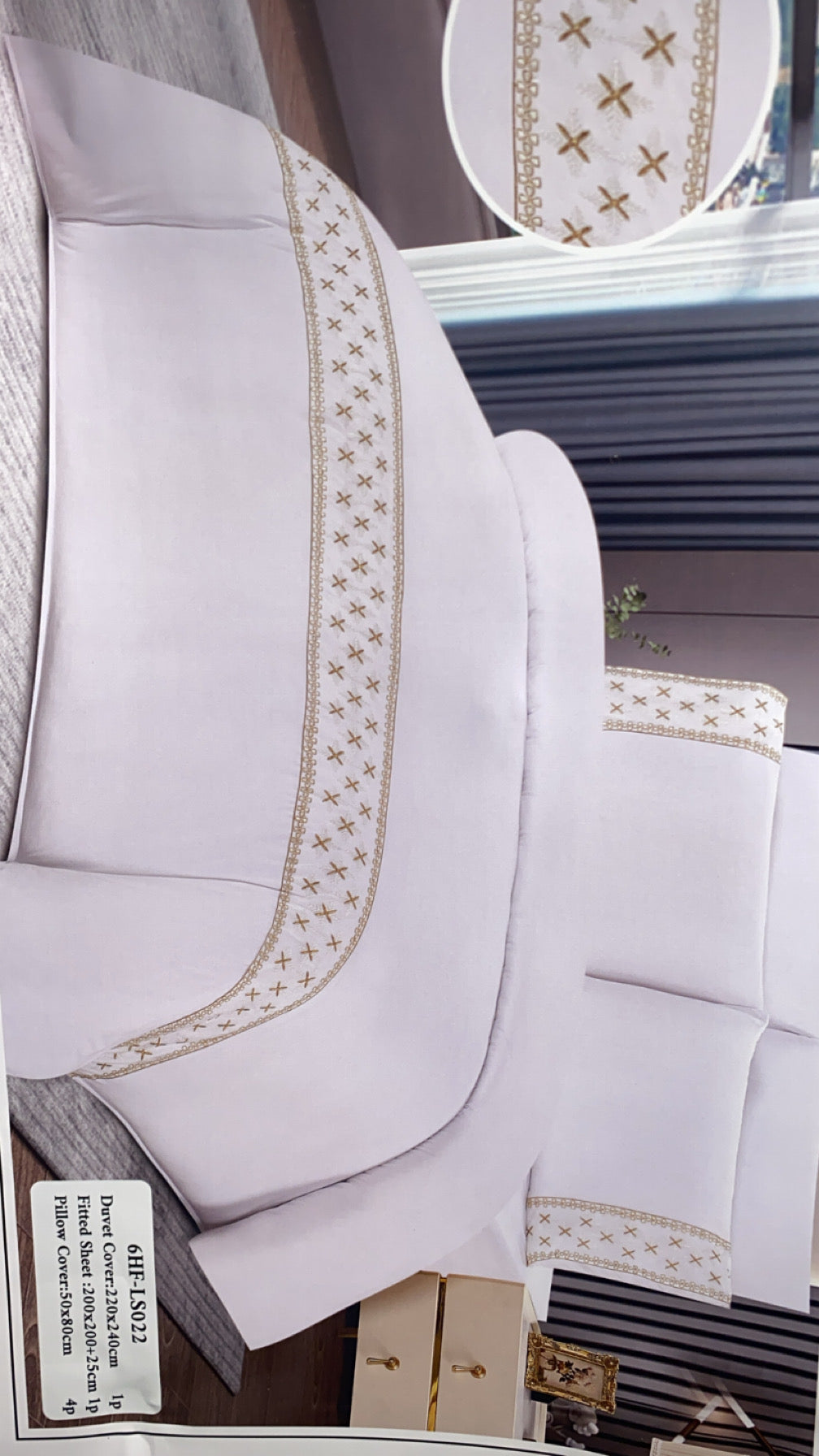 Drap avc dentelle 6 pièces mcharoussi pré commande