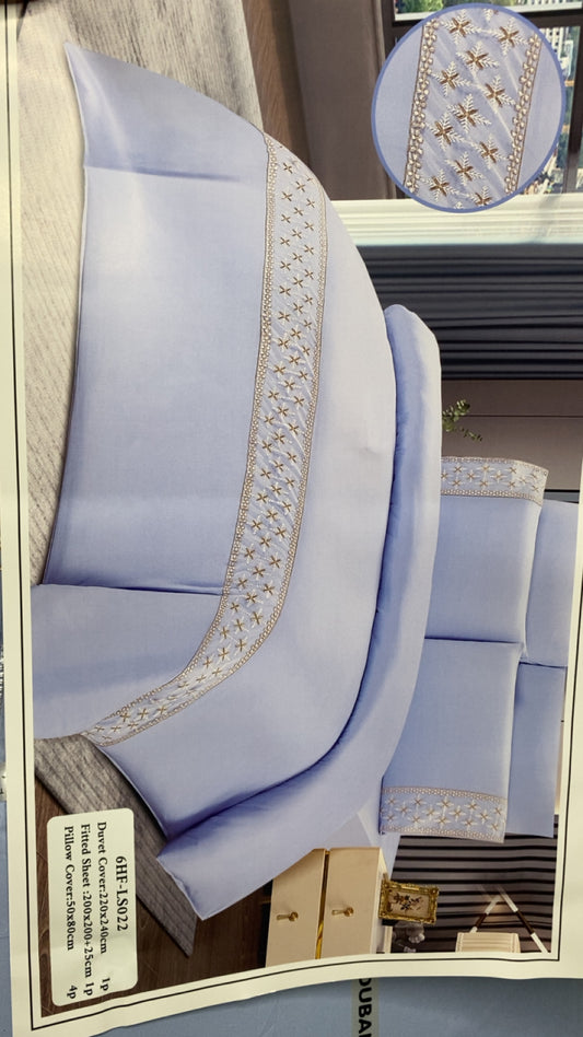 Drap mcharoussi avc Dentel 6 pièces