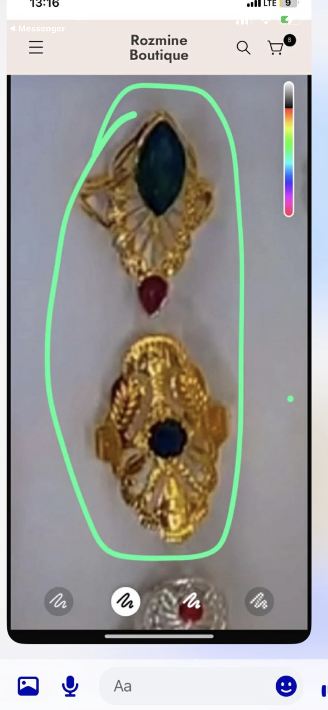 Bague 2 pièces